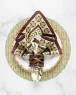 Image 3 of 3: Kim Seybert Pavilion Wooden Napkin Ring