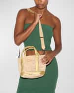 Image 2 of 4: MZ WALLACE Mini Raffia Tote Bag