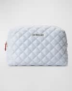 Image 1 of 4: MZ WALLACE Mica Denim Quilted Cosmetic Bag