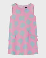 Image 4 of 5: Versace Girl's Rose Duchesse Dress, Size 8-12