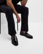 Image 2 of 6: Givenchy Men's Mr G Patent Leather Penny Loafers