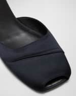 Image 5 of 5: THE ROW Milla Satin Ballerina Mules