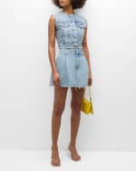 Image 2 of 6: AGOLDE Leo Cropped Denim Vest