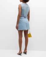 Image 4 of 6: AGOLDE Leo Cropped Denim Vest