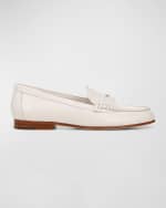 Image 1 of 4: Veronica Beard Lily Leather Penny Loafers