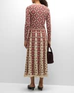 Image 5 of 6: Cara Cara Bethany Fitted Jacquard Cardigan