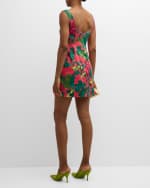 Image 3 of 6: Cara Cara Anna Floral Cotton Poplin Square-Neck Mini Dress