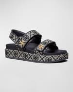 Image 2 of 3: Tory Burch Kira Monogram Dual-Band Sport Sandals