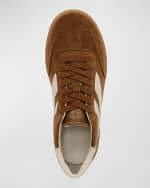 Image 4 of 4: Vince Oasis Mixed Leather Retro Sneakers