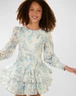Image 3 of 3: Bardot Junior Girl's Alexa Broderie Dress, Size 7-14