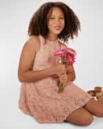 Image 3 of 4: Bardot Junior Girl's Lizelle Rosette Dress, Size 7-14