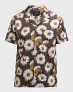 Image 1 of 6: Rails Men's Moreno Flower-Print Camp Shirt