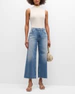 Image 5 of 6: AG Jeans Saige Wide-Leg Crop Jeans