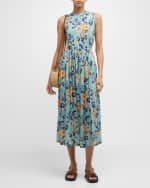 Image 5 of 6: Ulla Johnson Irina Sleeveless Floral Maxi Dress