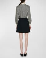 Image 2 of 3: Dice Kayek Beaded Pocket Mini Skirt