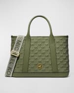 Image 1 of 3: MICHAEL Michael Kors Lusia Medium Monogram Satchel Bag