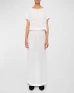 Image 3 of 3: LESET Stella Sequined Semi-Sheer Knit Maxi Skirt