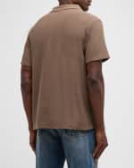 Image 5 of 6: FRAME Men's Jacquard Polo Shirt