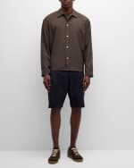 Image 2 of 6: FRAME Men's Snap-Front Wool Overshirt