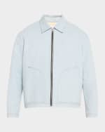 Image 1 of 6: FRAME Men's Lightweight Denim Trucker Jacket