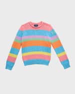 Image 1 of 3: Ralph Lauren Childrenswear Girl's Multicolor Striped Sweater, Size 2-6X