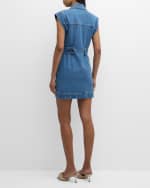 Image 3 of 6: Veronica Beard Jax Denim Mini Dress