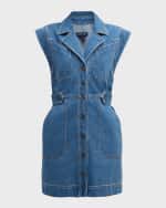 Image 1 of 6: Veronica Beard Jax Denim Mini Dress