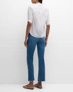 Image 4 of 6: Veronica Beard Porta Ruched Button-Front Shirt