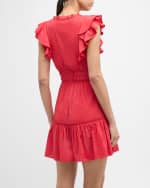 Image 4 of 6: PAIGE Muriel Knit Ruffle Mini Dress