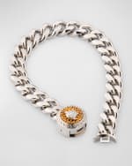 Image 3 of 5: Versace Men's Metal Medusa Chain Bracelet