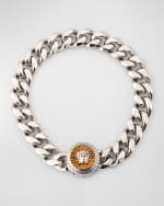 Image 1 of 5: Versace Men's Metal Medusa Chain Bracelet