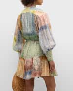 Image 4 of 6: Zimmermann Matchmaker Lantern Mini Dress