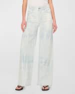 Image 1 of 4: DL1961 Hepburn Wide-Leg High-Rise Vintage Jeans