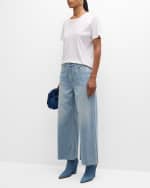 Image 5 of 6: PISTOLA Canopy Stripe Jadyn Low-Slung Palazzo Jeans