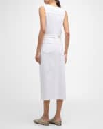 Image 3 of 6: PISTOLA Alex Denim Button-Front Midi Dress