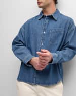 Image 4 of 6: FRAME Men's Relaxed Denim Shirt