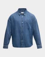 Image 1 of 6: FRAME Men's Relaxed Denim Shirt