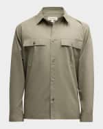 Image 1 of 6: FRAME Men's 2-Pocket Military Overshirt