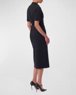 Image 3 of 5: Carolina Herrera Double Breasted Wool Midi Dress