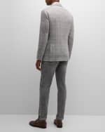 Image 4 of 6: Brunello Cucinelli Men's Plaid-Print Wool Sport Coat