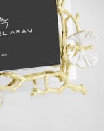 Image 4 of 6: Michael Aram Butterfly Ginkgo White and Gold Frame, 4" x 6"