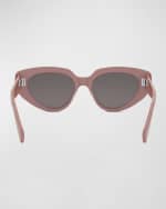 Image 5 of 5: Celine Bold 3 Dots Acetate Cat-Eye Sunglasses