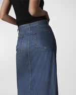 Image 5 of 5: Rag & Bone Liquid Miramar Clara Midi Skirt
