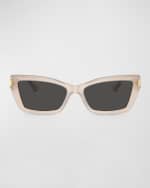 Image 4 of 4: Jimmy Choo JC Logo Acetate Cat-Eye Sunglasses