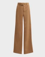 Image 1 of 6: FRAME Easy Slim Cropped Pants