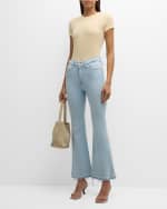 Image 5 of 6: FRAME Ribbed Crewneck Baby Tee