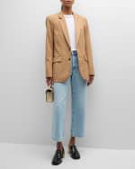 Image 5 of 6: FRAME The Slouchy Straight Jeans