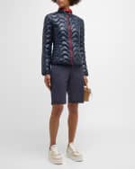 Image 5 of 6: Bogner Karina Water-Repellent Lightweight Wave-Quilted Jacket