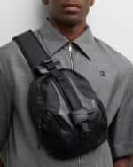 Image 3 of 6: Givenchy Men's G-Trail Nylon and Leather Sling Crossbody Bag