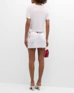 Image 3 of 6: L'Agence Paris Denim Mini Skirt